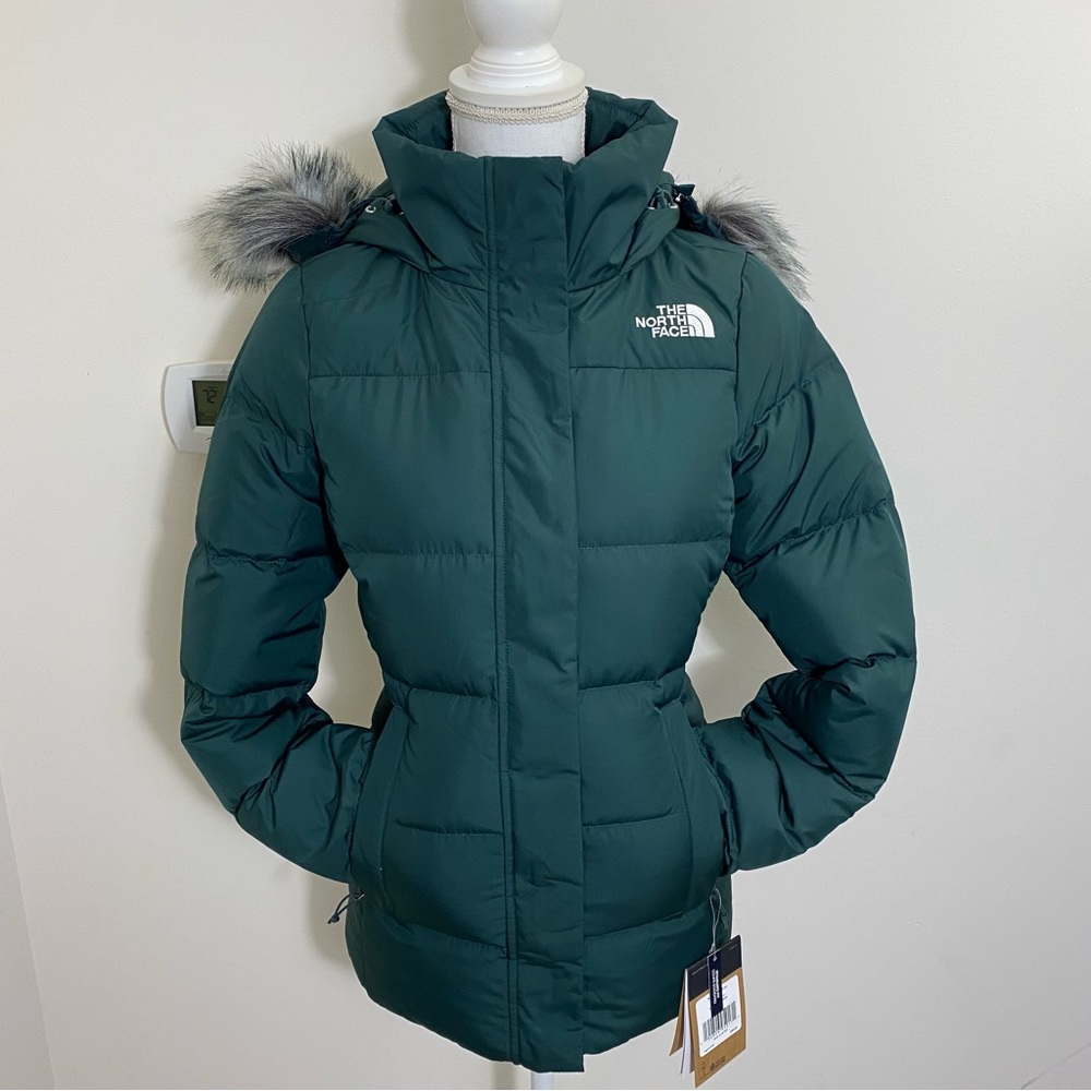 The North Face Women's Gotham Jacket Down Coat Dark Sage Green Sz XS BRAND NEW!